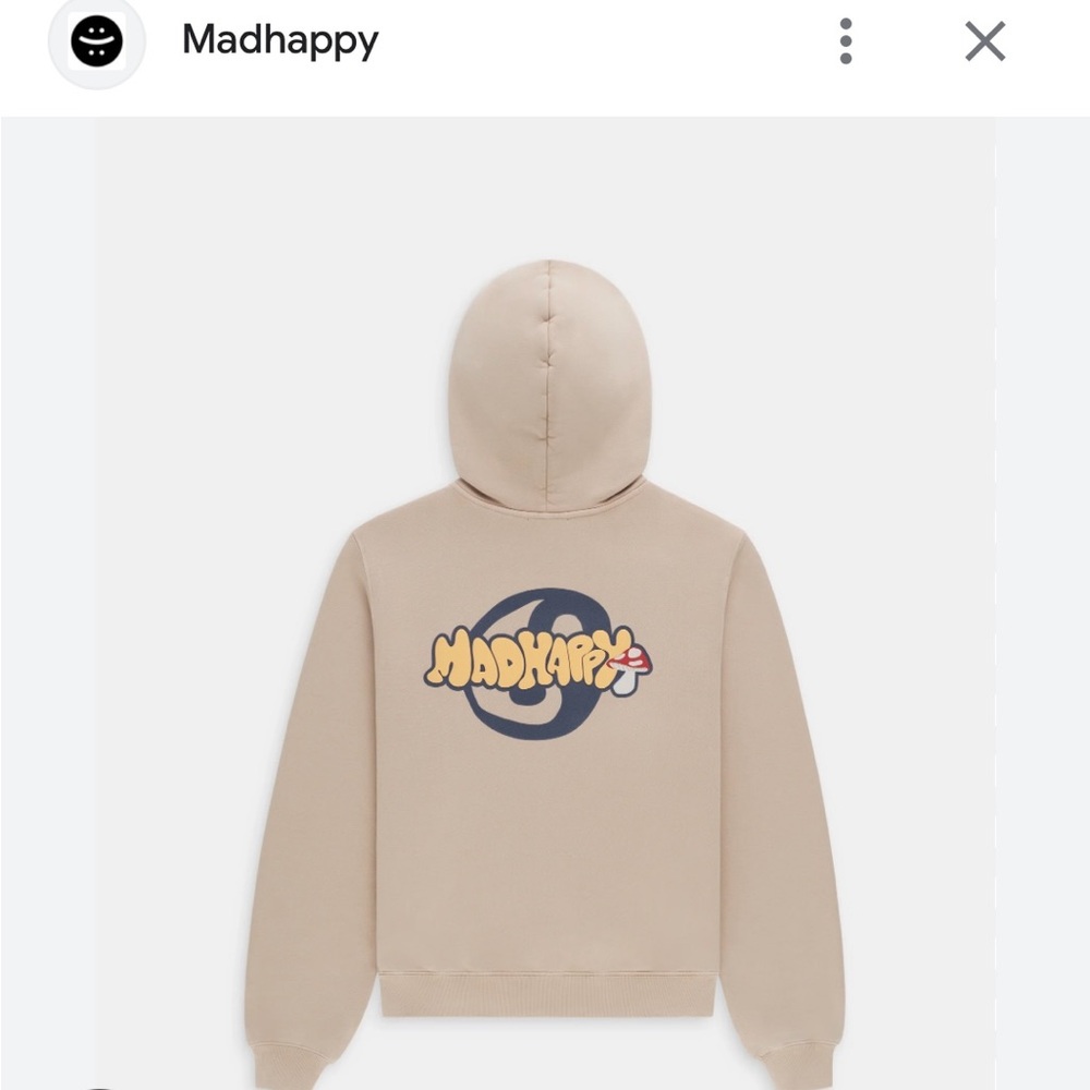 Rare Madhappy Mushroom Fleece Hoodie